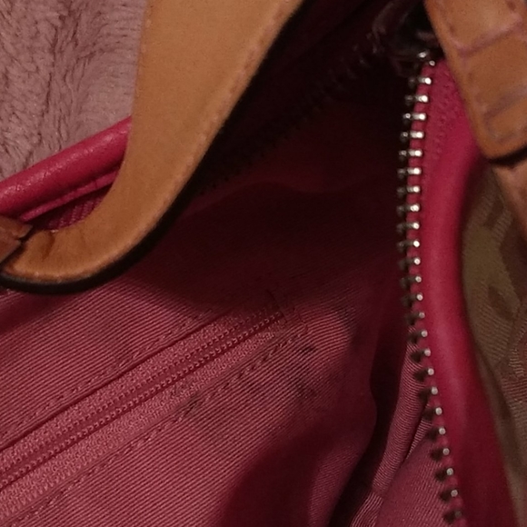 Authentic Coach w mono/leather handbag - Picture 9 of 12